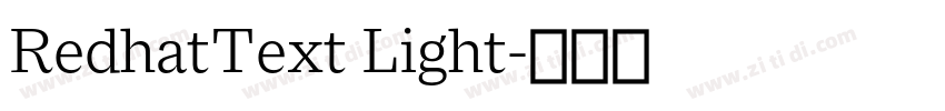 RedhatText Light字体转换